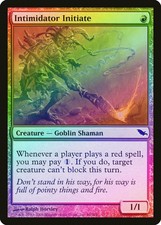 Intimidator Initiate FOIL Shadowmoor PLD Red Common MAGIC MTG CARD ABUGames