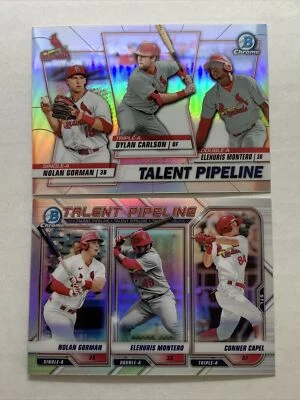 2020 & 2021 Bowman St. Louis Cardinals Talent Pipeline TP-STL Gorman Carlson - Image 1 of 4