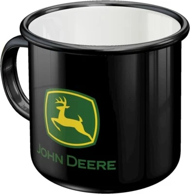 Taza de café John Deere esmalte nostálgico retro como regalo 12 OZ ventilador mercancía Foto 1 de 4
