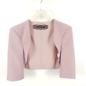 Bolero mujer Patrizia Pepe talla DE 38 IT 44 M Rosa Chaqueta de Noche Corta Crop Blazer - Imagen 1 de 6