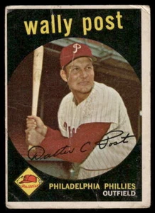 1959 Topps #398 Wally Post - Imagen 1 de 2