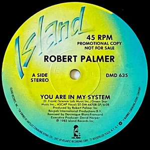 PALMER ROBERT *VG+* "YOU ARE IN MY SYSTEM" 1983 US ISLAND 12" PROMO @ 45 RPM - Picture 1 of 3