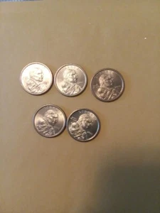 Sacagawea Dollar Coins- Very Nice!! 5-Coins 2001D - Picture 1 of 2