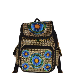 Genuine embroidered vintage tribal BOHO backpack handbag office bag  - Bild 1 von 17
