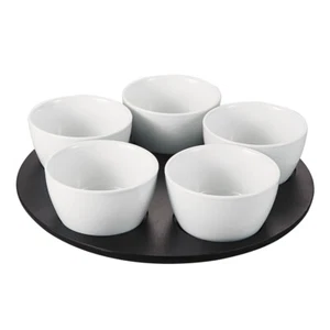 Service apéritif Piccolo 6 pièces 33 cm céramique 33 cm table passion 33x33 cm - Imagen 1 de 3