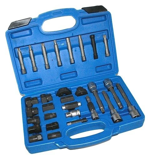 Kfz Lichtmaschinen Werkzeug Satz Steckschlüssel Set Bosch Freilauf VW Audi BMW - Bild 1 von 1