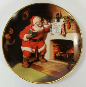 De colección 1993 Coca Cola Edición Limitada Franklin Plato Como Nuevo La Pausa Que Refresca  - Imagen 1 de 3