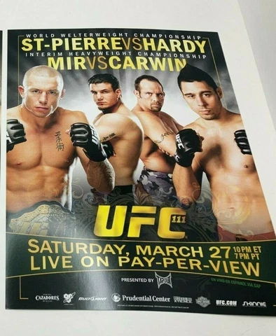 1 ORIGINAL UFC 111 EVENT 9X11 INCH POSTER NEW CONDITION  GSP GEORGES ST PIERRE Cover