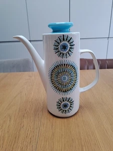 J & G Meakin Aztec Studio Pottery Coffee Pot 24cm Vintage Retro - Picture 1 of 14