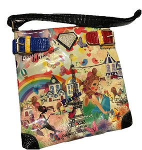 Lany cross body bag with Paris theme great for a night out in town with friends - Picture 1 of 5