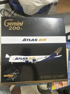 RARE Gemini 200 Atlas Air Boeing 747-400F Interactive Series 1:200 G2GTI931 OOP - Bild 1 von 3