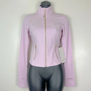 LULULEMON DEFINITE CROPPED JACKE NULU PINK ORGANZA GOLD GRÖSSE 4 AUSVERKAUFT - Bild 1 von 10