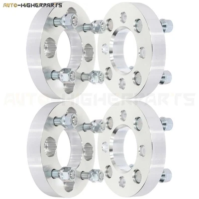 4X Espaciadores de rueda plateados 4x100 a 4x108 12x1.5 tacos 1" de grosor para Chevrolet Aveo Foto 1 de 4