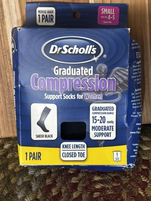 Calcetines de apoyo de compresión graduados Dr. Sholl’s para mujer (sm) zapato talla 4-5 Foto 1 de 4