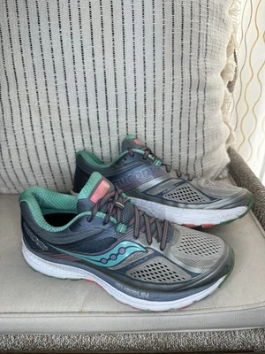 Saucony Everun Guide 10 Shoes Size 8.5 Women Green Mesh Lace Up S10350-5 Running - Image 1 of 4