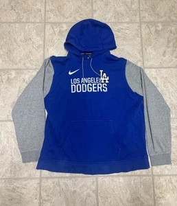 Nike BSBL Dodgers Baseball Hoodie MLB Men’s 2XL Blue Pullover L/S - Picture 1 of 6