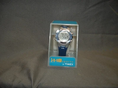 New in Box Ladies Blue Timex 1440 Sports Digital Watch T 5J131 M6 Indiglo Chrono - Image 1 of 4