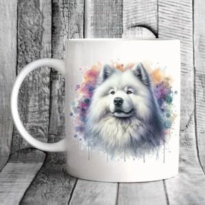 Samoyed Mug, watercolour Pet Dog - Ideal Gift, Birthday, Christmas - Picture 1 of 1