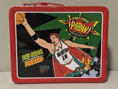 Vintage NBA Memphis Grizzlies Pau Gasol & Shane Battier Metal Lunchbox - Image 1 of 4