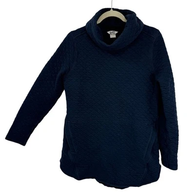 Túnica moletom acolchoada feminina Duluth azul marinho tamanho pequeno - Imagem 1 de 4
