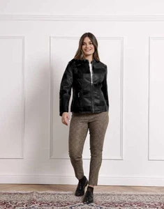 Damen Kunstlederjacke schwarz Lizalù - Bild 1 von 1