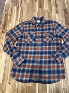 Camicia Vans uomo media sartoriale vestibilità flanella quadri bottoni manica lunga - Foto 1 di 12