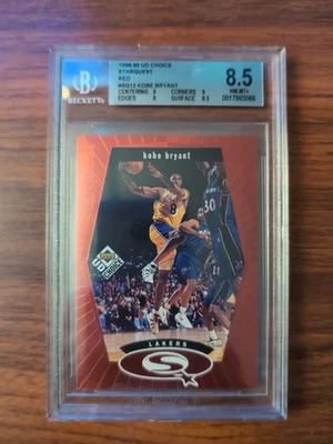 1998-99 Upper Deck UD Choice - Starquest Kobe Bryant #SQ13 Red BECKETT 8.5  - Image 1 of 2