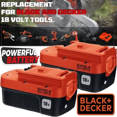 FOR BLACK&DECKER 2-Pack 18V for Black and Decker HPB18 18 Volt 4.5Ah Battery HPB18-OPE 244760-00