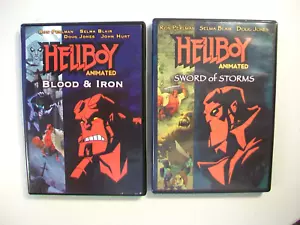 HELL BOY ANIMATED DVD LOT SWORD OF STORMS BLOOD & IRON - Picture 1 of 2