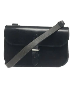 Margaret Howell MHL Shoulder Crossbody Bag Purse Leather in Black USED Good Cond - Picture 1 of 10