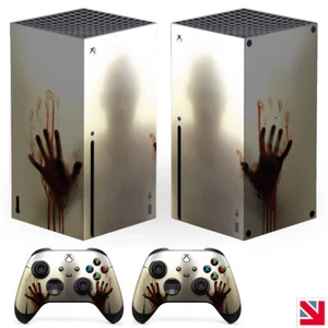 Horror Zombies Walking Dead XBOX SERIES X Skin Decal Vinyl Sticker Wrap - Picture 1 of 2