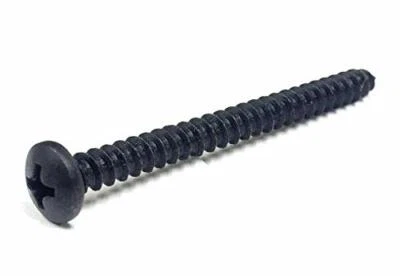 1ST SOURCE 3” Pan Head Screw #8 Sheet Metal Black Oxide- 50PK