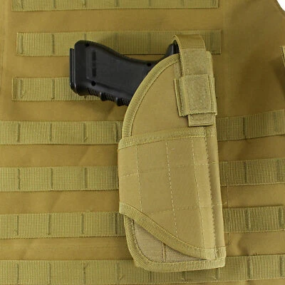 Tactical Right Hand OWB Gun Holster Fits Pistol with Laser or Light Belt Holster - Image 1 of 4