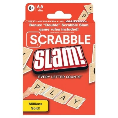 Scrabble Slam! Card Game, 2-4 Players Age 8+ Hasbro | New & Sealed - Image 1 of 4