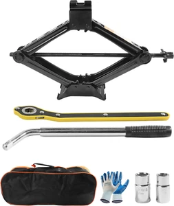 Car Jack Kit,Scissor Jack,Scissor Lift Jack for Car 2 Ton,Car Accessories Car Ja - Picture 1 of 6