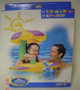 INTEX Flotador Bebé Piscina Infantil Púrpura Amarillo Verde SOMBRILLA Hasta 25 libras - Imagen 1 de 1