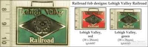 Lehigh Valley railroad decorative fobs, various designs & keychain options - Picture 1 of 7