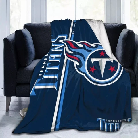 Tennessee Titans Winter Fleece Blanket Warm Throw Blanket For Couch and Bed Gift Cover