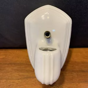 Antique Vintage Paulding White Porcelain Sconce Deco Wall Light Lamp Fixture K4 - Picture 1 of 12