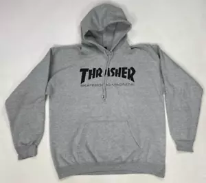 Thrasher Magazine Pullover Hoodie Men Small Gray - Picture 1 of 7