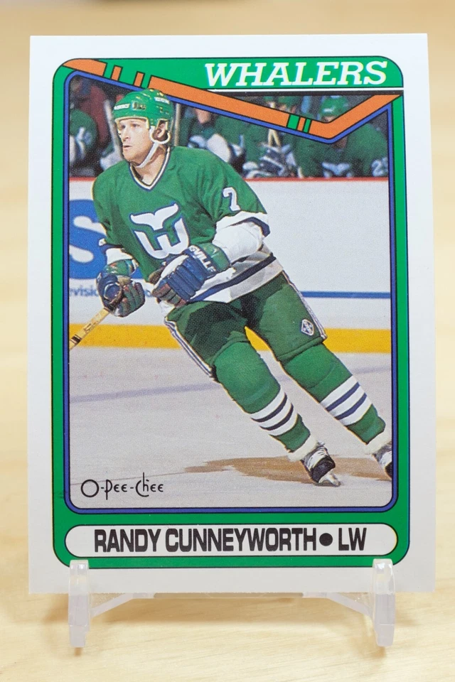1990-91 O-Pee-Chee OPC Base #67 Randy Cunneyworth - Hartford Whalers - Image 1 of 2