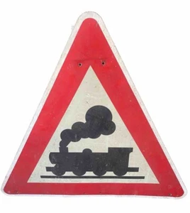 Verkehrsschild Stahl Blech original 50er Jahre - Bild 1 von 1