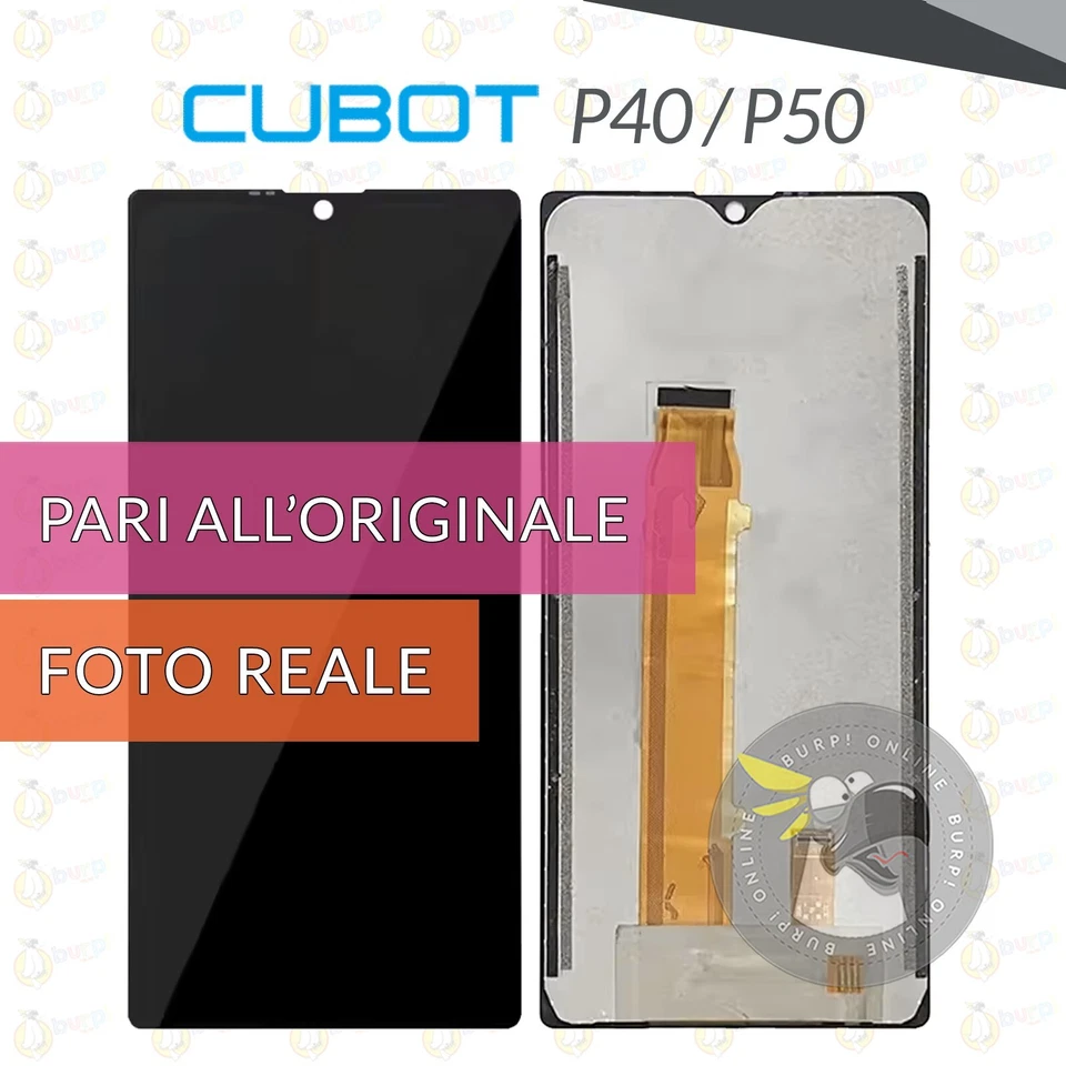 DISPLAY CUBOT P40 / P50 SCHERMO LCD VETRO TOUCH SCREEN RICAMBIO PARI A ORIGINALE - Immagine 1 di 1