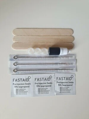 LNO TATTOO SUPPLIES Vegan Kuro Sumi Stick and Poke Tattoo Kit - Vegan Cruelty Free - Hand Poke