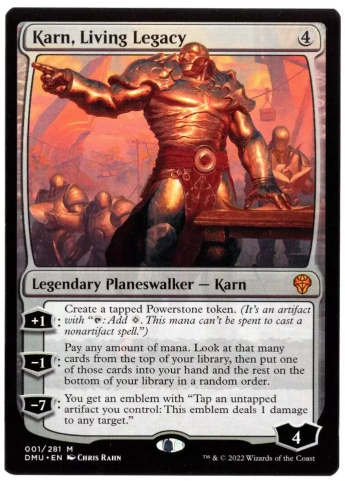 Karn, Living Legacy 001/281 Mythic Non Foil Dominaria United MTG Near Mint x 1 - Image 1 of 1