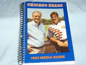 CHICAGO BEARS 1993 Media Guide YEARBOOK Wannstedt cover near perfect condition - Picture 1 of 4