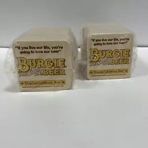 Burgie Bieruntersetzer versiegelt neu, 100 kt x 2, Original California Bier. - Bild 1 von 4
