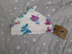 Joules Baby Girls Floral Cotton Lined Hat 6-9 Months BNWT - Picture 1 of 1
