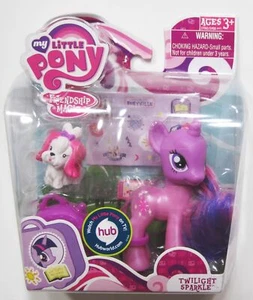 My Little Pony TWILIGHT SPARKLE Figure 2011 Friendship Is Magic With Dog NEW 3" - Picture 1 of 2