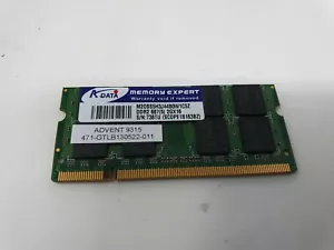 ADVENT 9315 Memory RAM 2GB DDR2-667S 2Gx16 A-DATA M20SS5H3J44B0W1C5Z Genuine - Picture 1 of 6